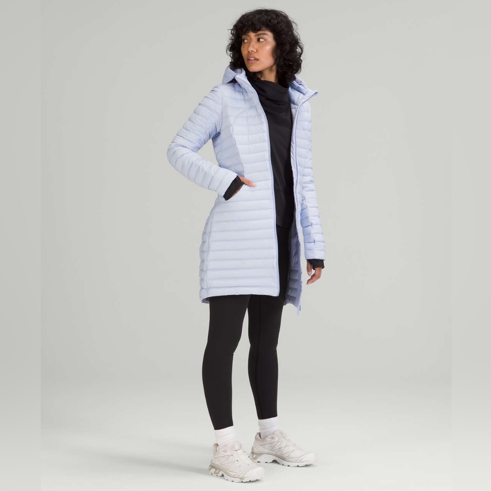 Lululemon Pack it Down Jacket *Long Blue Linen